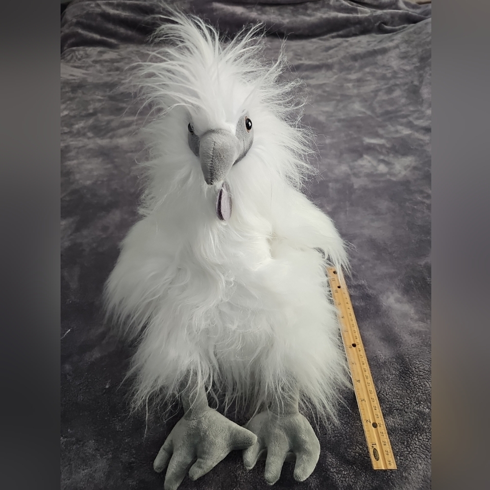 Red Shed Tractor Supply White Silkie Rooster Plushy Toy Medium No Tags